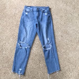 American Eagle Outfitters Distressed Cropped Jeans